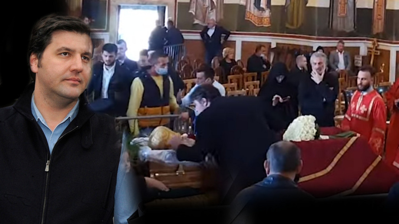 Dejan Bodiroga na sahrani Amfilohija Radovića