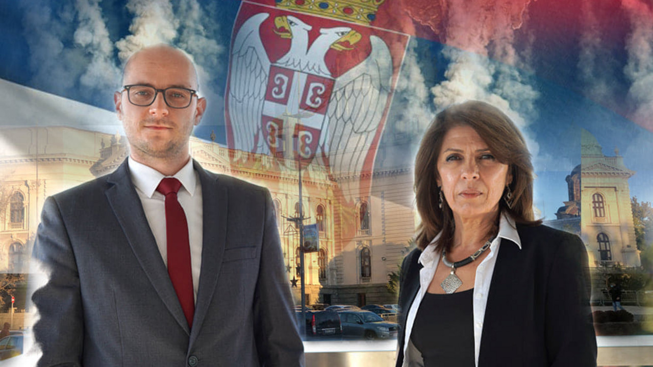 Narodni poslanici i funkcioneri SNS Boris Bursać i Vesna Nedović 