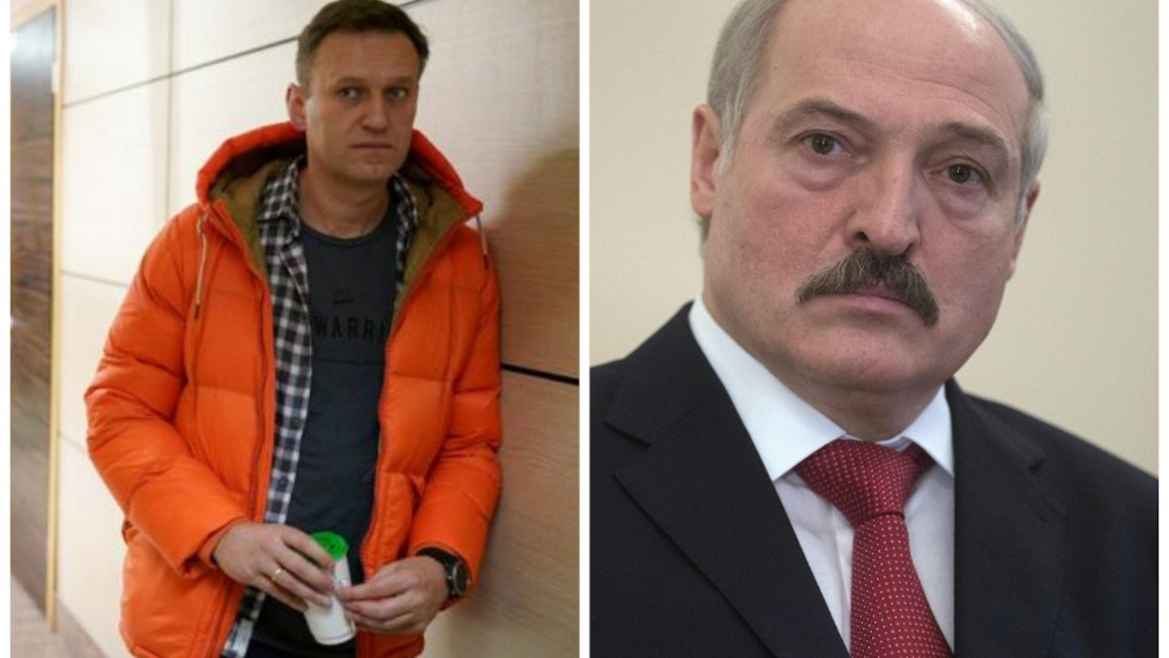 Aleksej Navaljni i Aleksandar Lukašenko