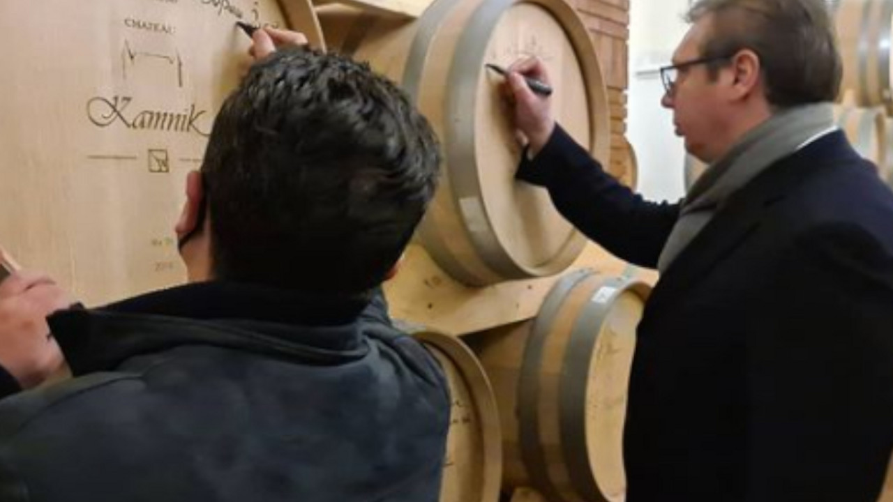 Vučić i Zaev u vinariji