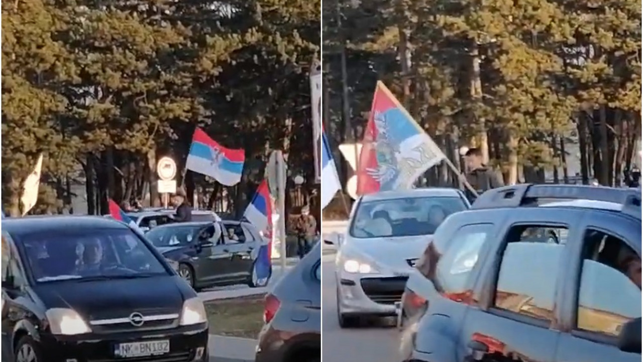 Nikšić kolona vozila i slavlje