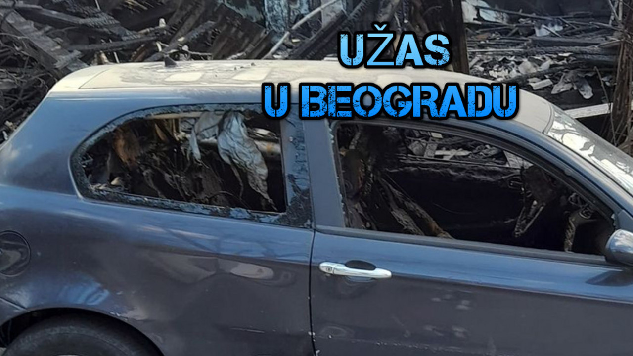 Vozilo koje je izgorelo u požaru