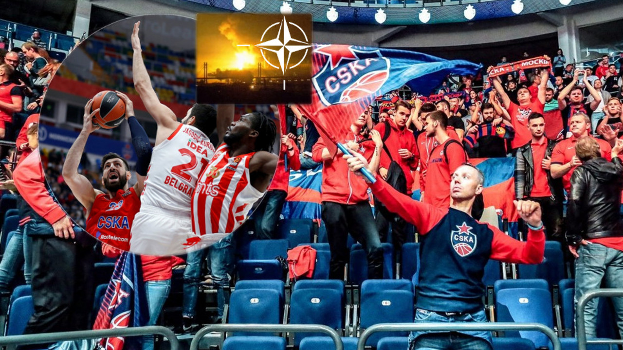 Navijači CSKA iz Moskve odali počast žrtvama NATO bombardovanje iz 1991.