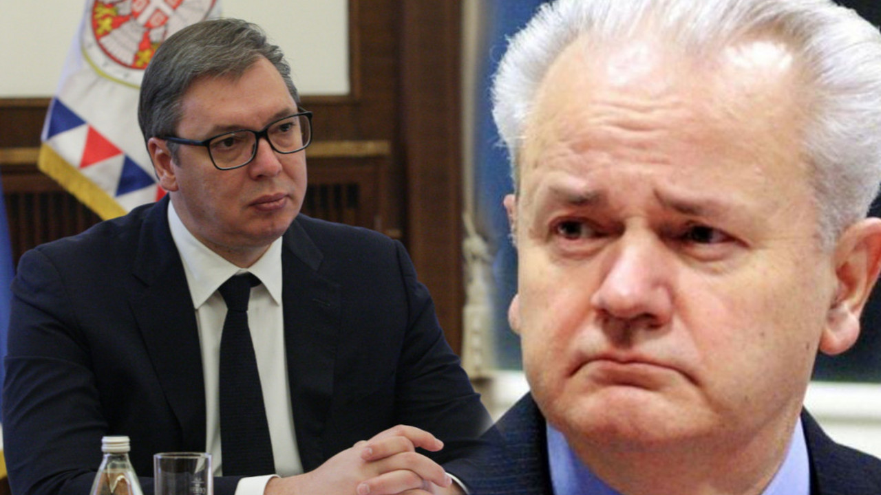 Aleksandar Vučić i Slobodan Milošević