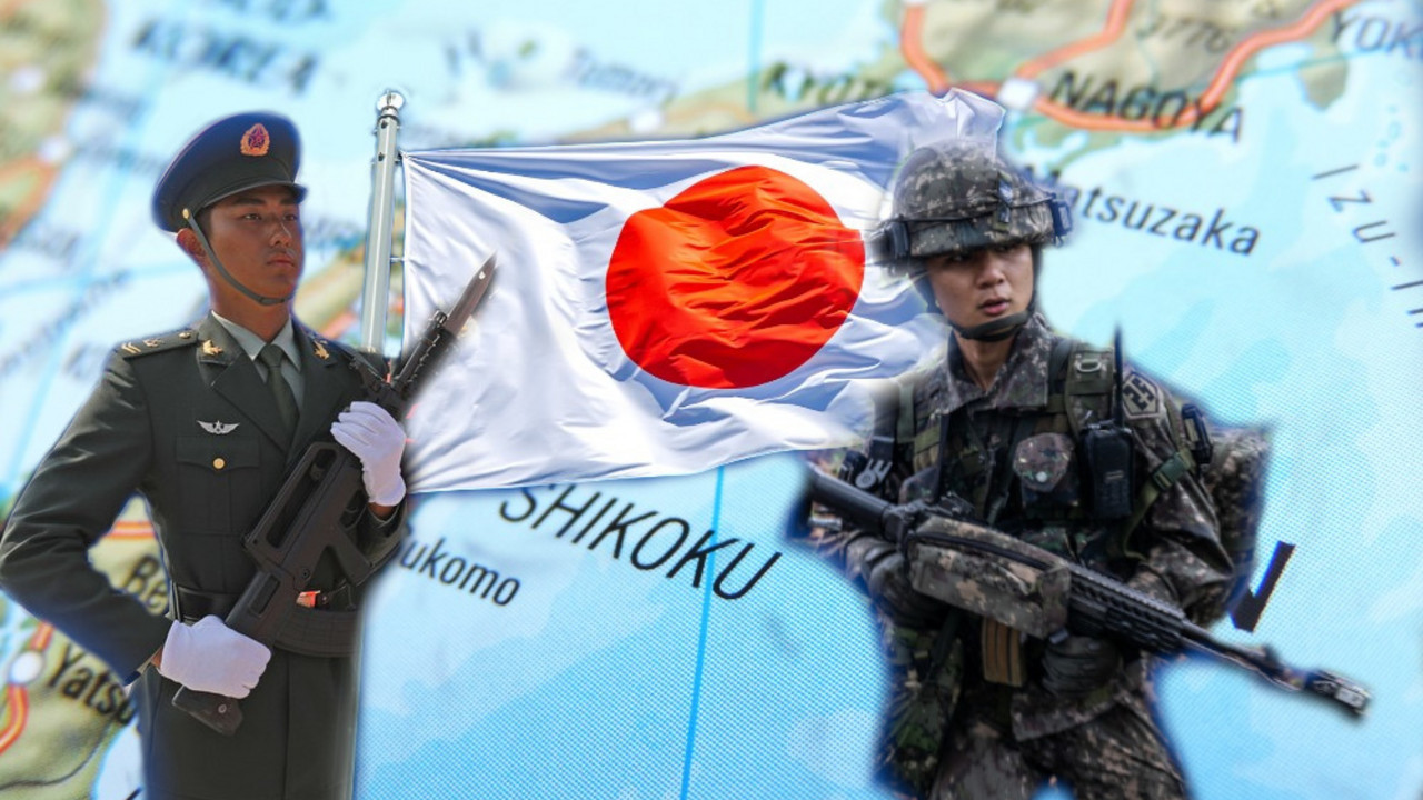 Japan, Južna Koreja, Kina