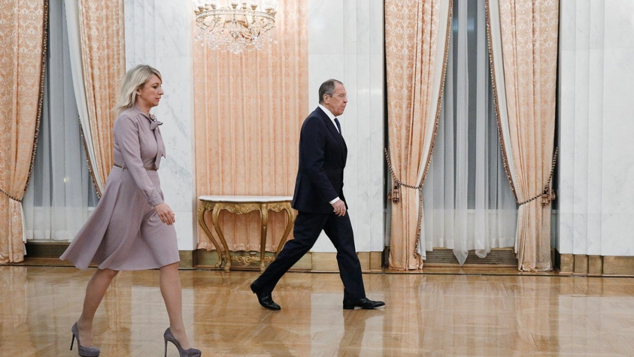 Marija Zaharova i Sergej Lavrov