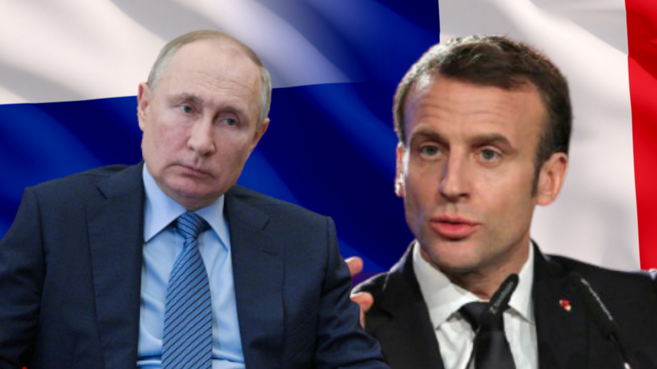 Vladimir Putin i Emanuel Makron