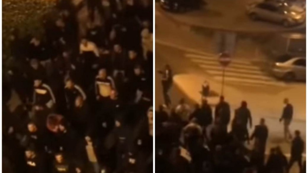 Skandiranje Hrvata na ulicama Splita