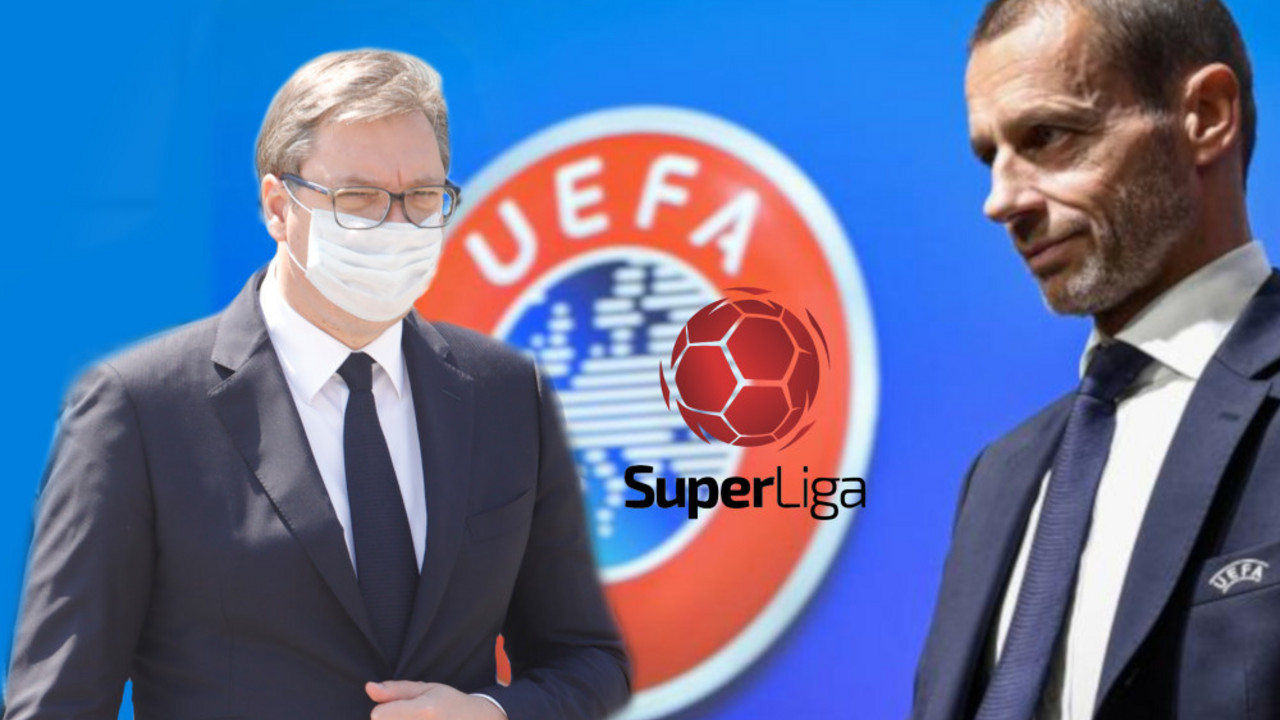 Aleksandar Vučić i Aleksandar Čeferin