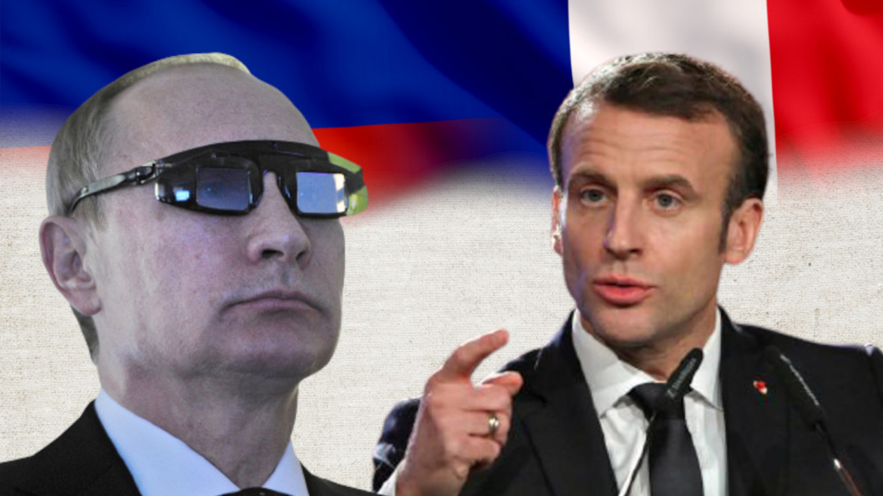 Vladimir Putin i Emanuel Makron