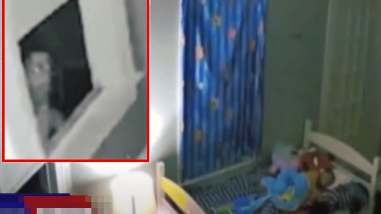 Provalnik ulazi u dečju sobu