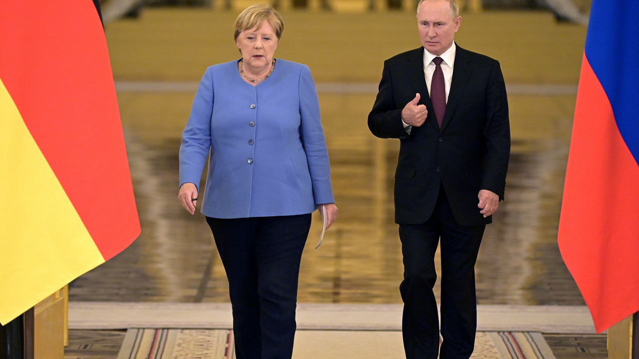 Sastanak, Merkel i Putin
