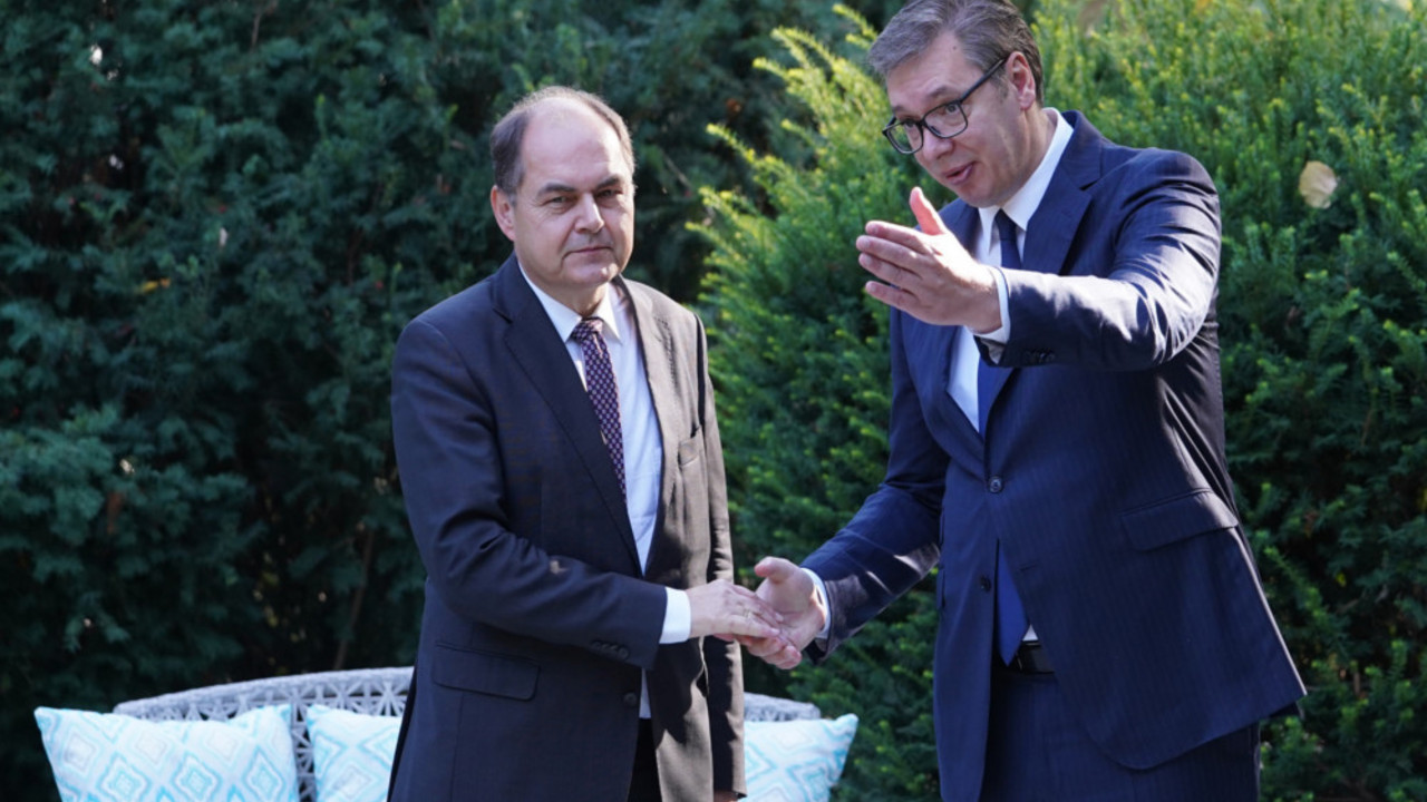 Aleksandar Vučić i Kristijan Šmit