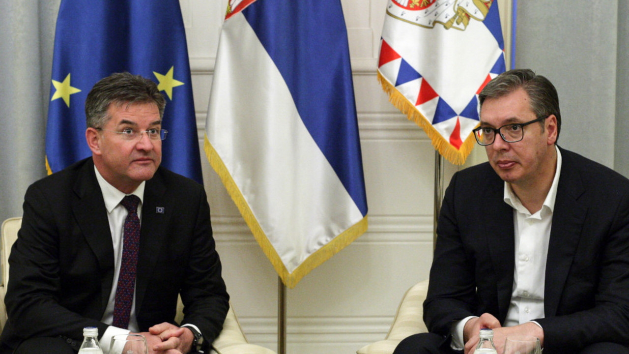 Aleksandar Vučić i Miroslav Lajčak