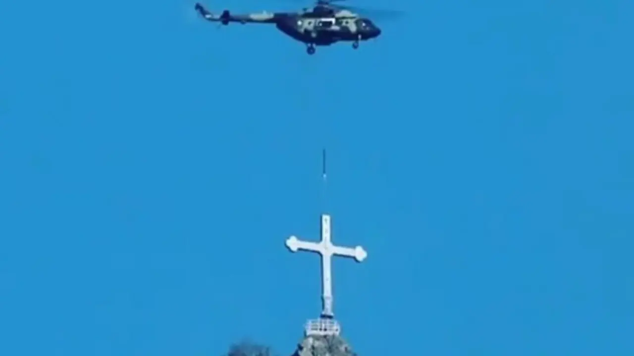 krst iznad Mileševe