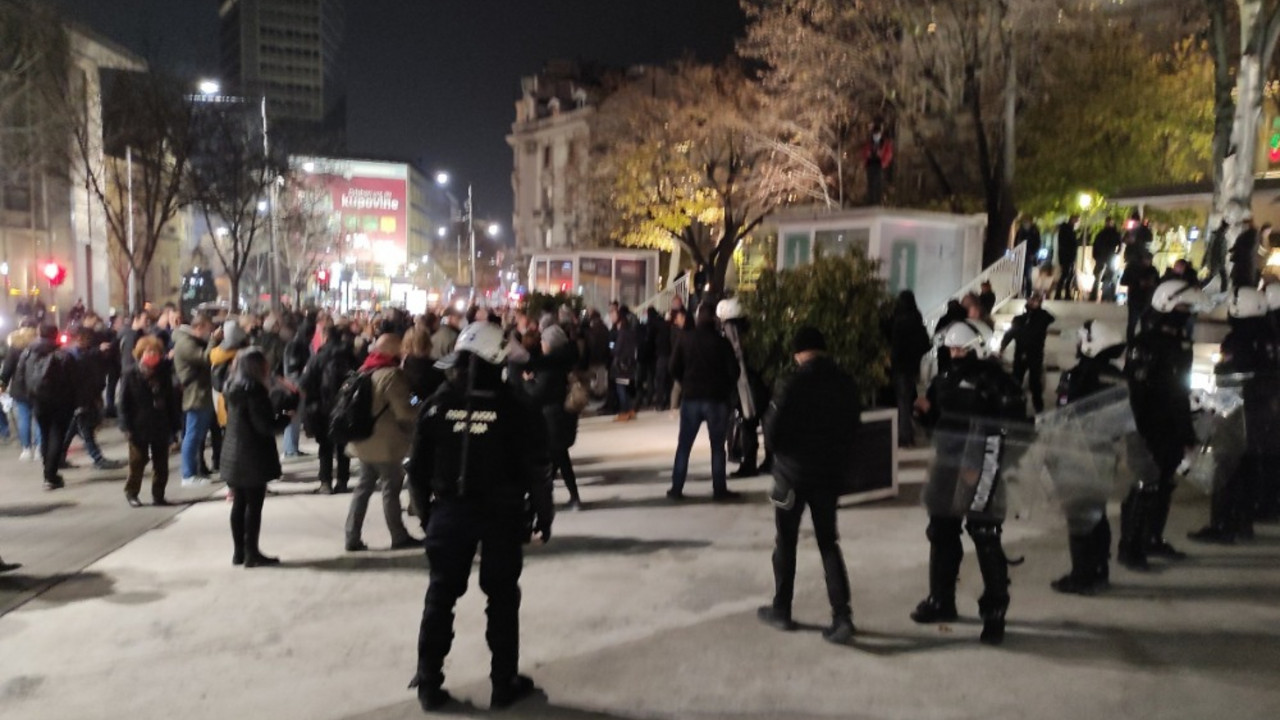 Cvetni trg, protest