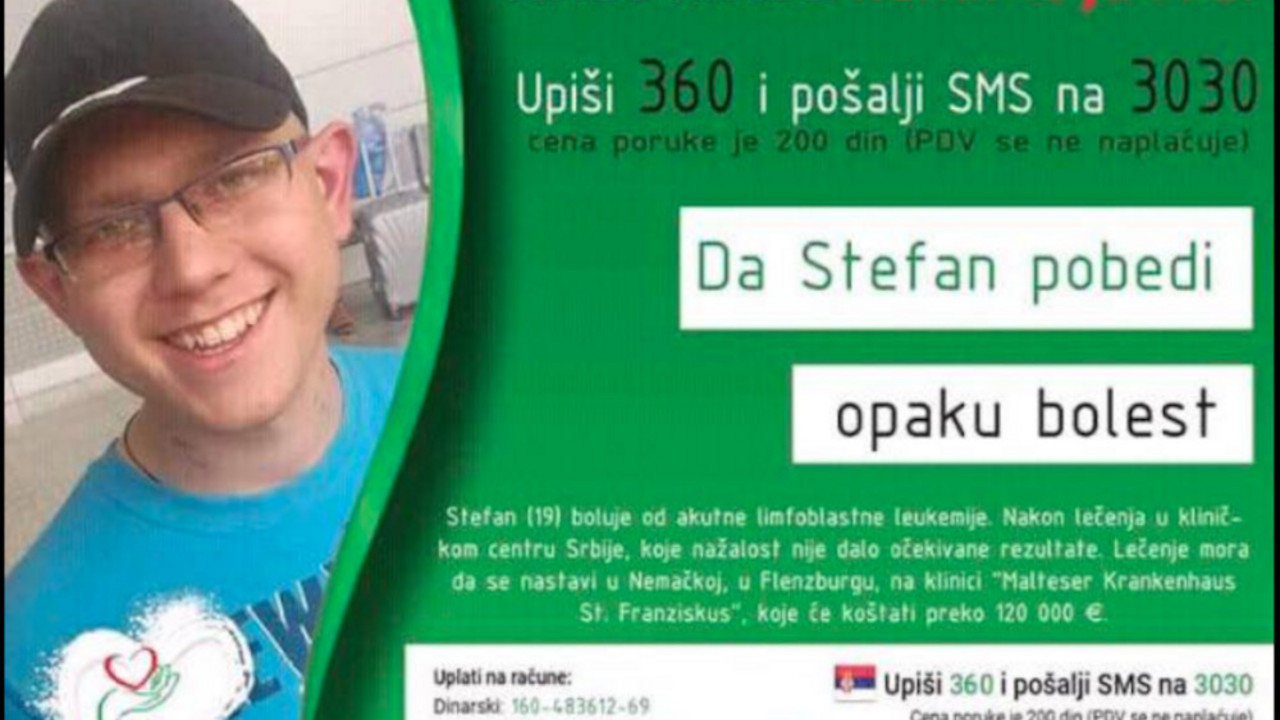 Stefan ide da pobedi LEUKEMIJU