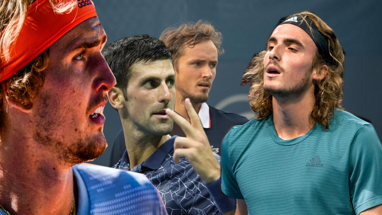 Zverev, Đoković, Medvedev, Cicipas