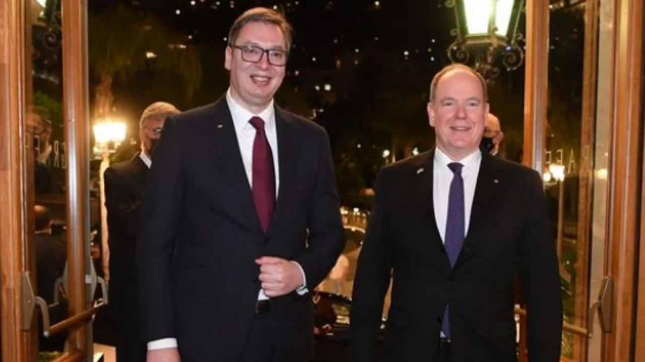 Aleksandar Vučić i princ Albert