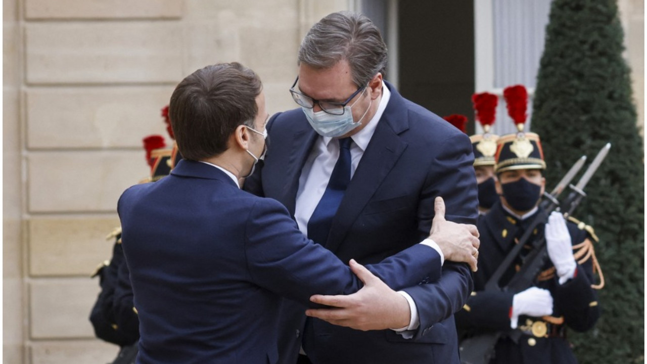 Emanuel Makron i Aleksandar Vučić