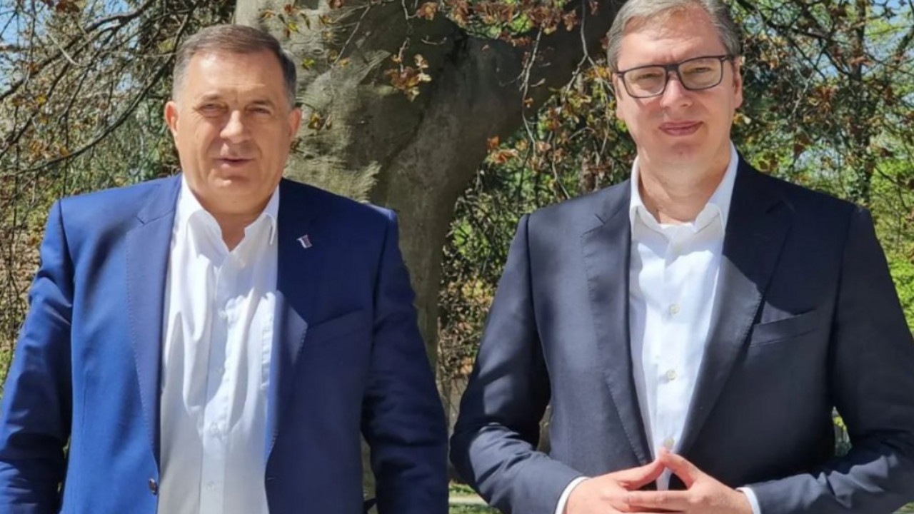 Predsednik Aleksandar Vučić i Milorad Dodik