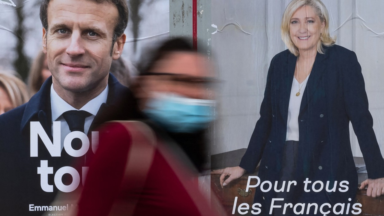 Marin Le Pen i Emanuel Makron