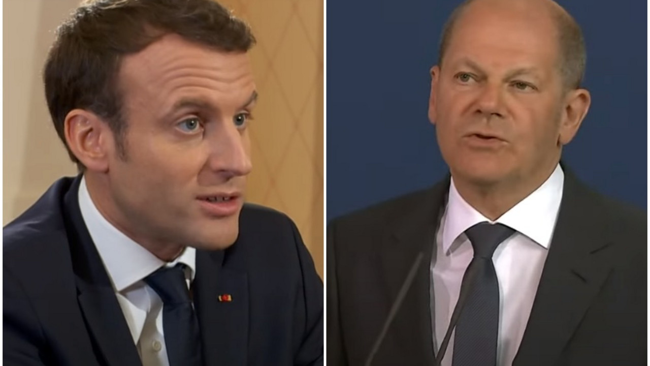 Emanuel Makron i Olaf Šolc