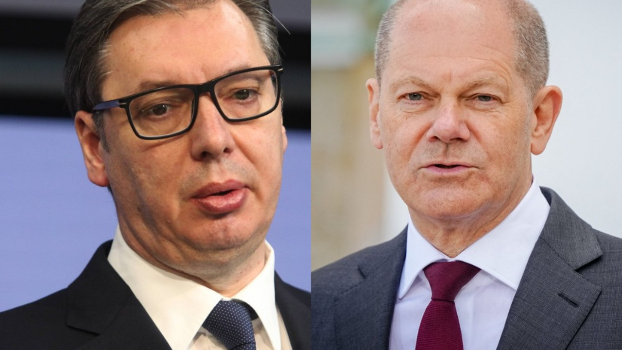 Aleksandar Vučić i Olaf Šolc 