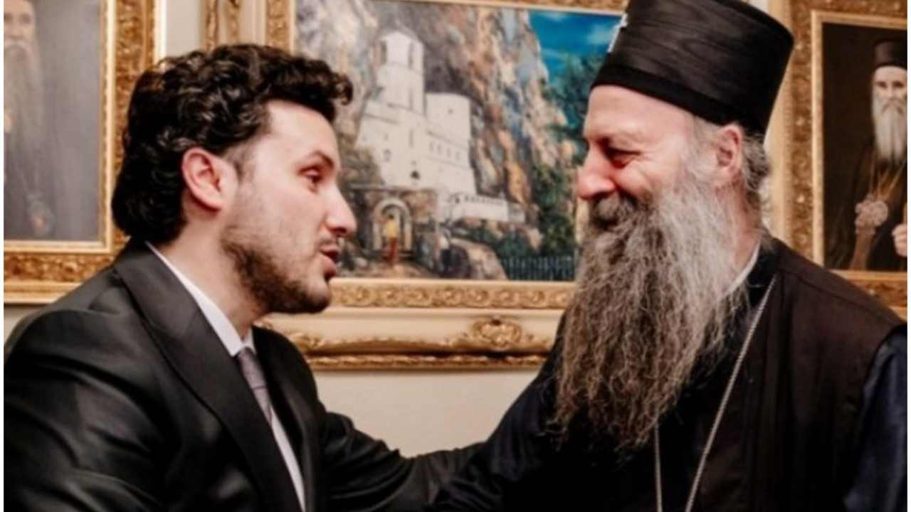 Dritan Abazović i patrijarh Porfirije