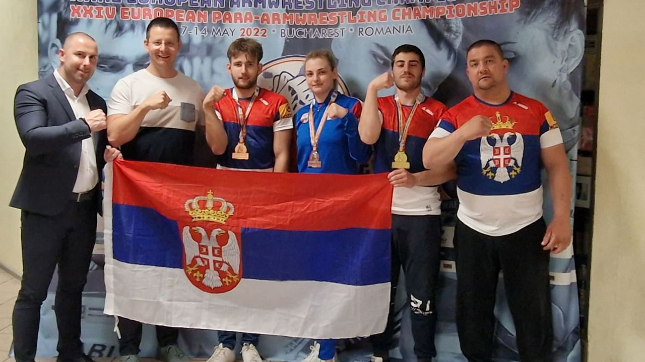 Srbija - osvajači medalja u obaranju ruka