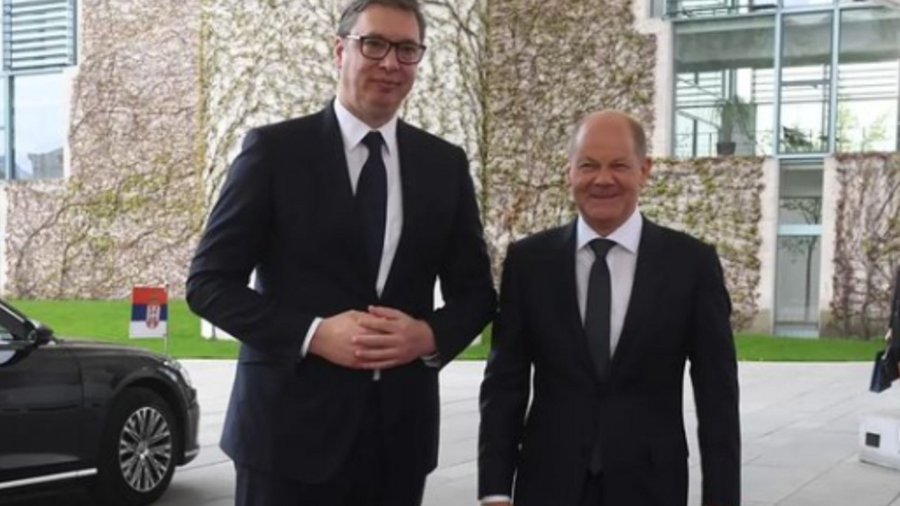 Aleksandar Vučić i Olaf Šolc