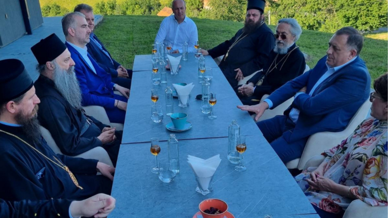 Milorad Dodik, patrijarh Porfirije