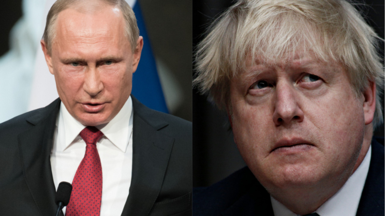 Vladimir Putin i Boris Džonson