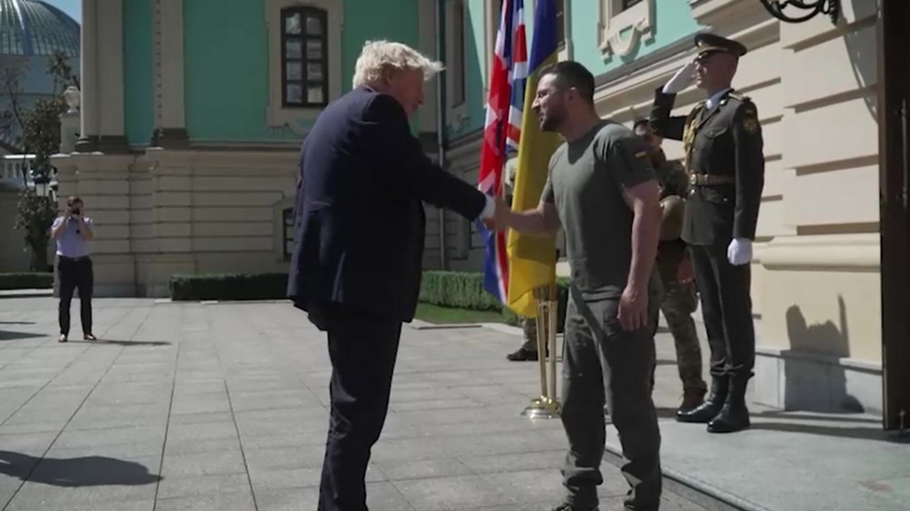 Boris Džonson i Vladimir Zelenski