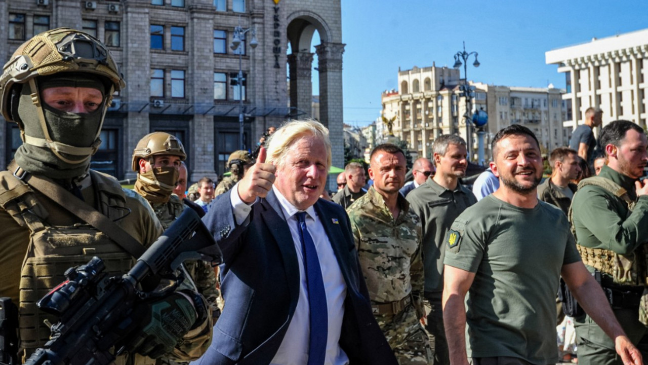 Boris Džonson i Vladimir Zelenski