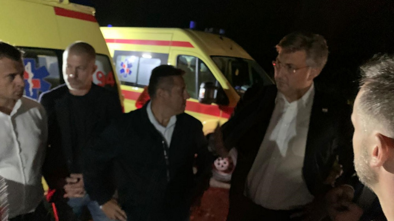 Andrej Plenković na mestu nesreće