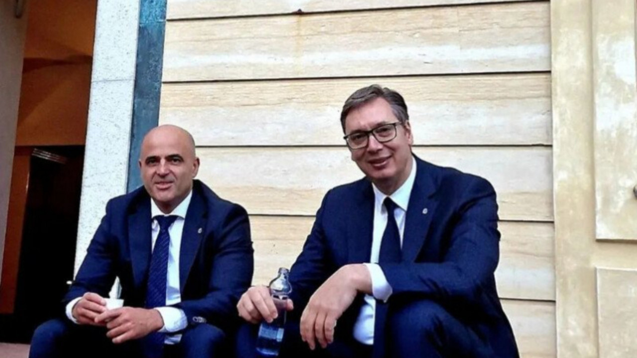 Aleksandar Vučić i Dmitar Kovačevski