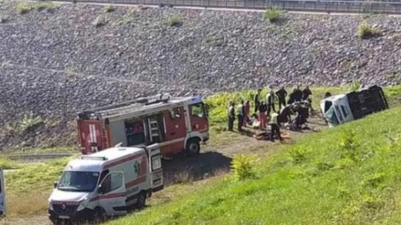 Prevrtanje autobusa kod Valjeva