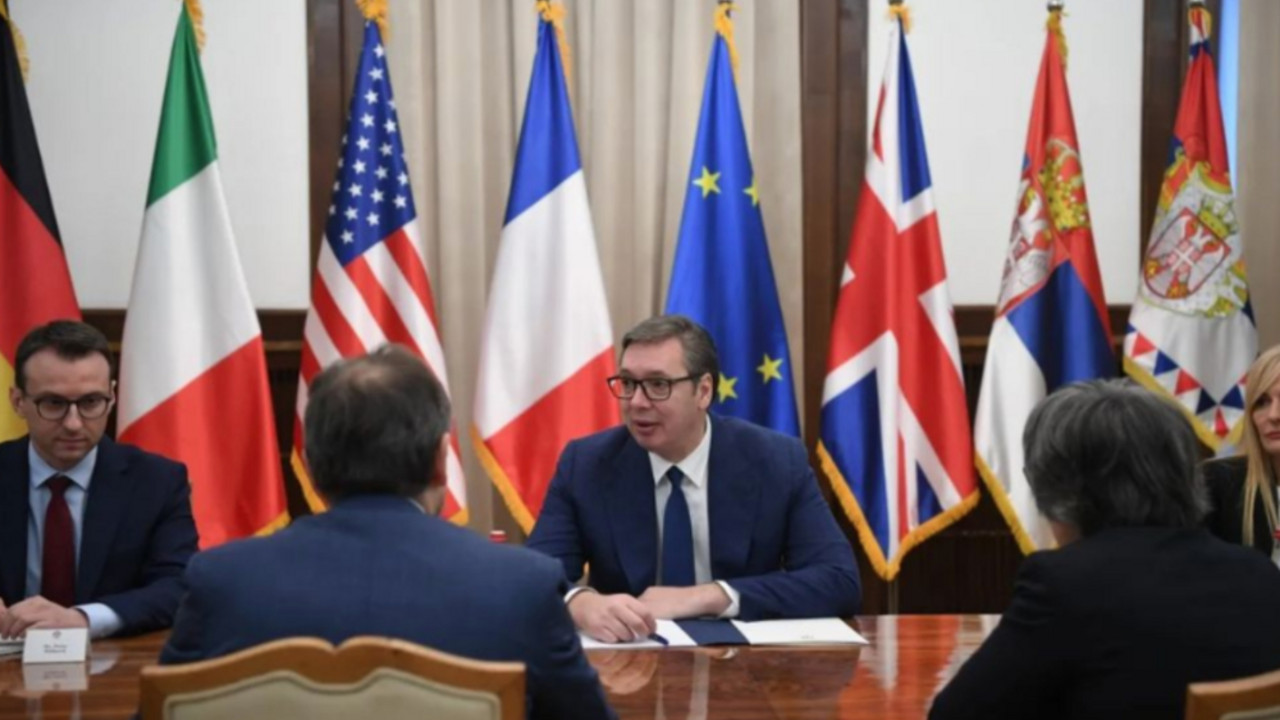 Aleksandar Vučić sa ambasadorima zemalja Kvinte