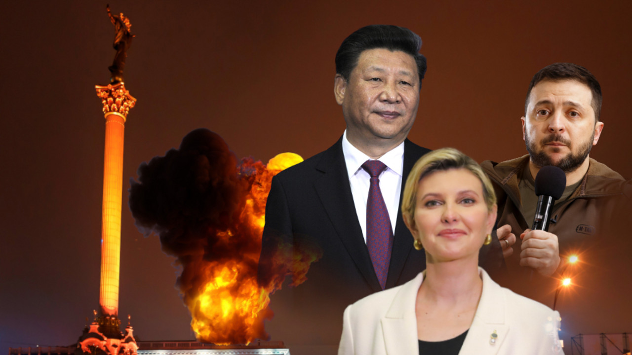 Si Đinping, Volodimir Zelenski, Olena Zelenska