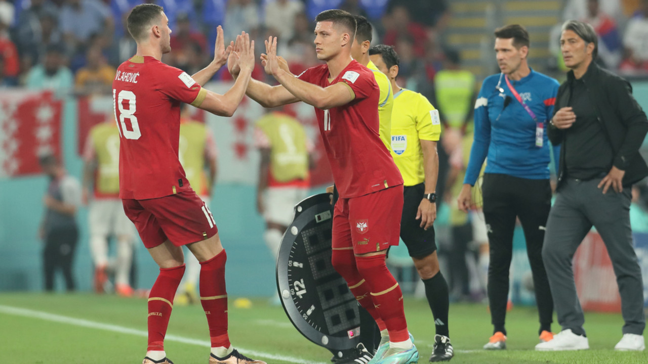 Dušan Vlahović i Luka Jović