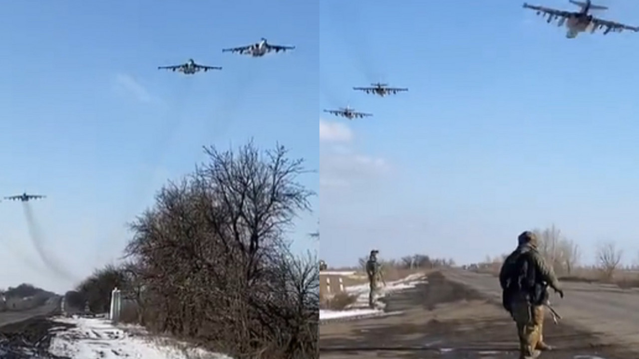 Su-25 lete prema Bahmutu