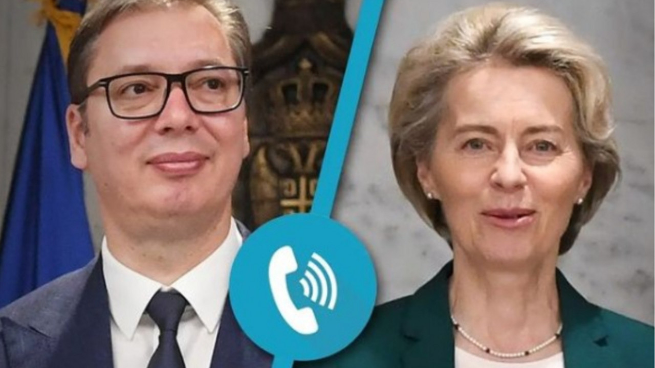 Aleksandar Vučić i Ursula fon der Lajen