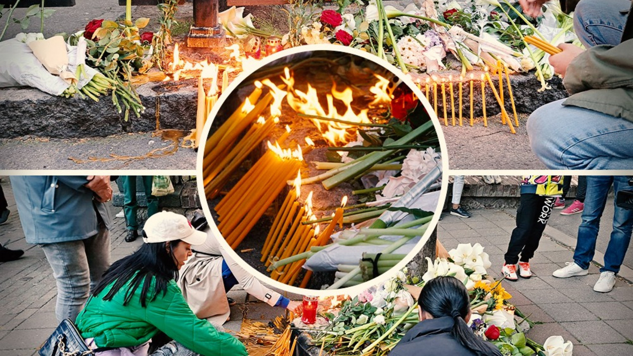 Građani okupljeni odaju počast