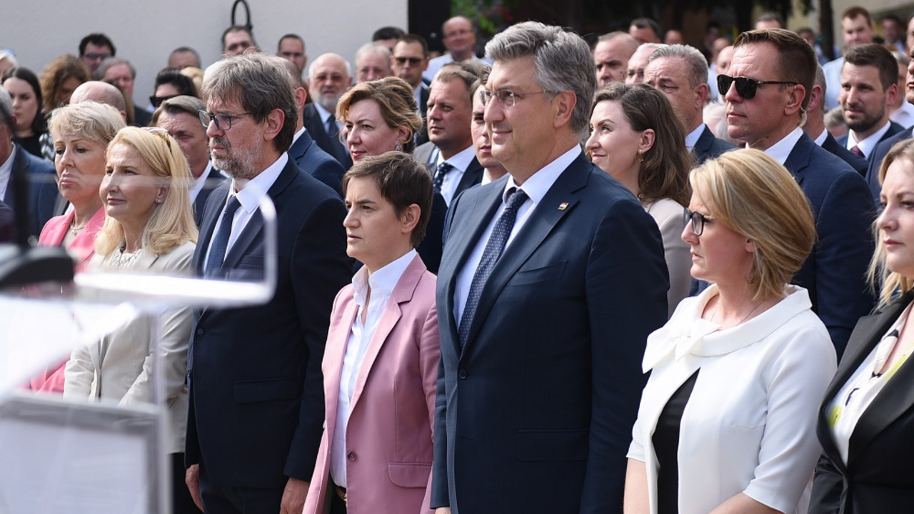 Tomislav Žigmanov, Ana Brnabić, Andrej Plenković, Jasna Vojnić