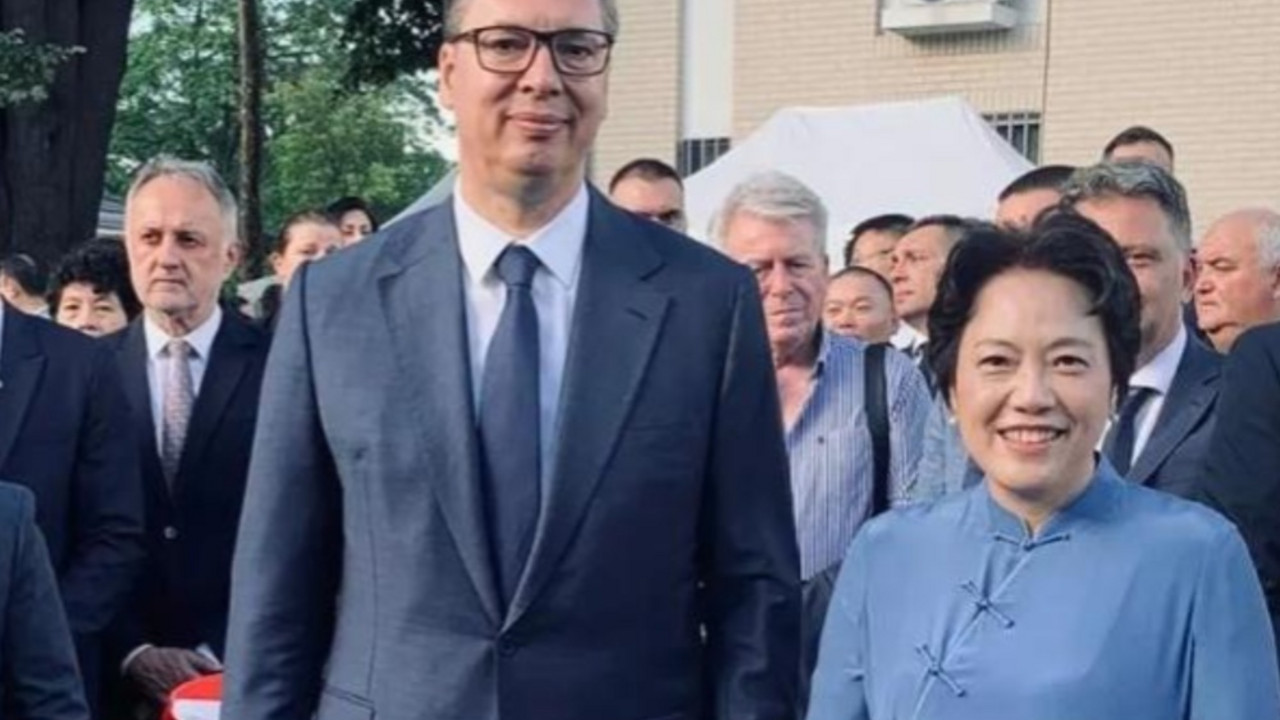 Aleksandar Vučić i Čen Bo