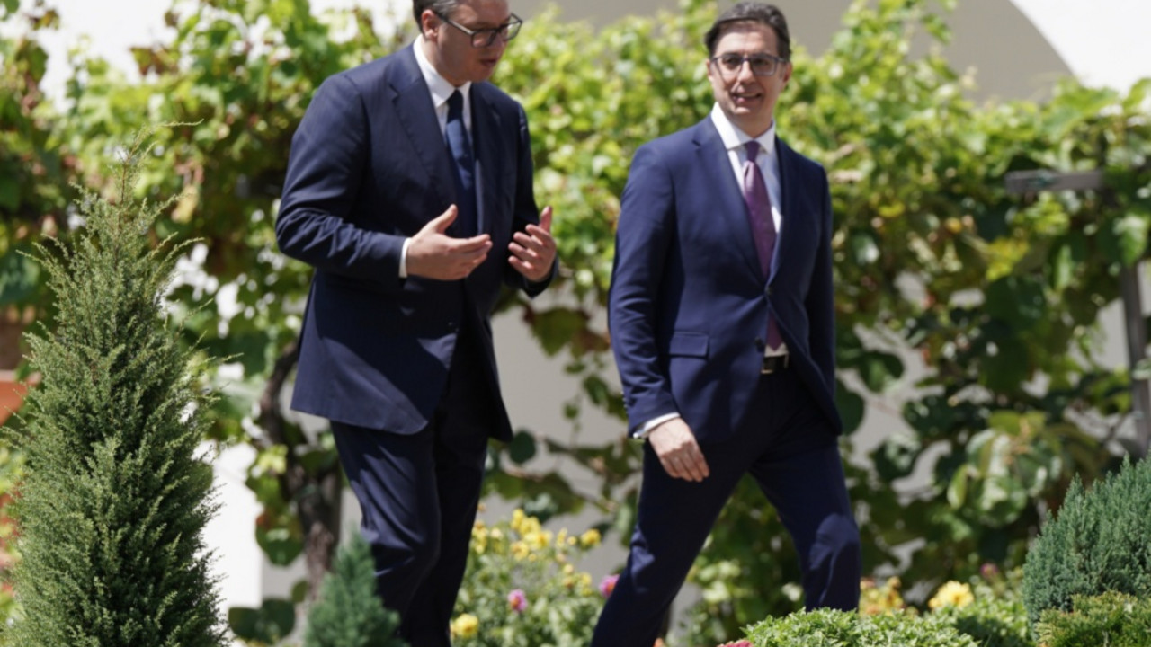 Aleksandar Vučić i Stevo Pendarovski