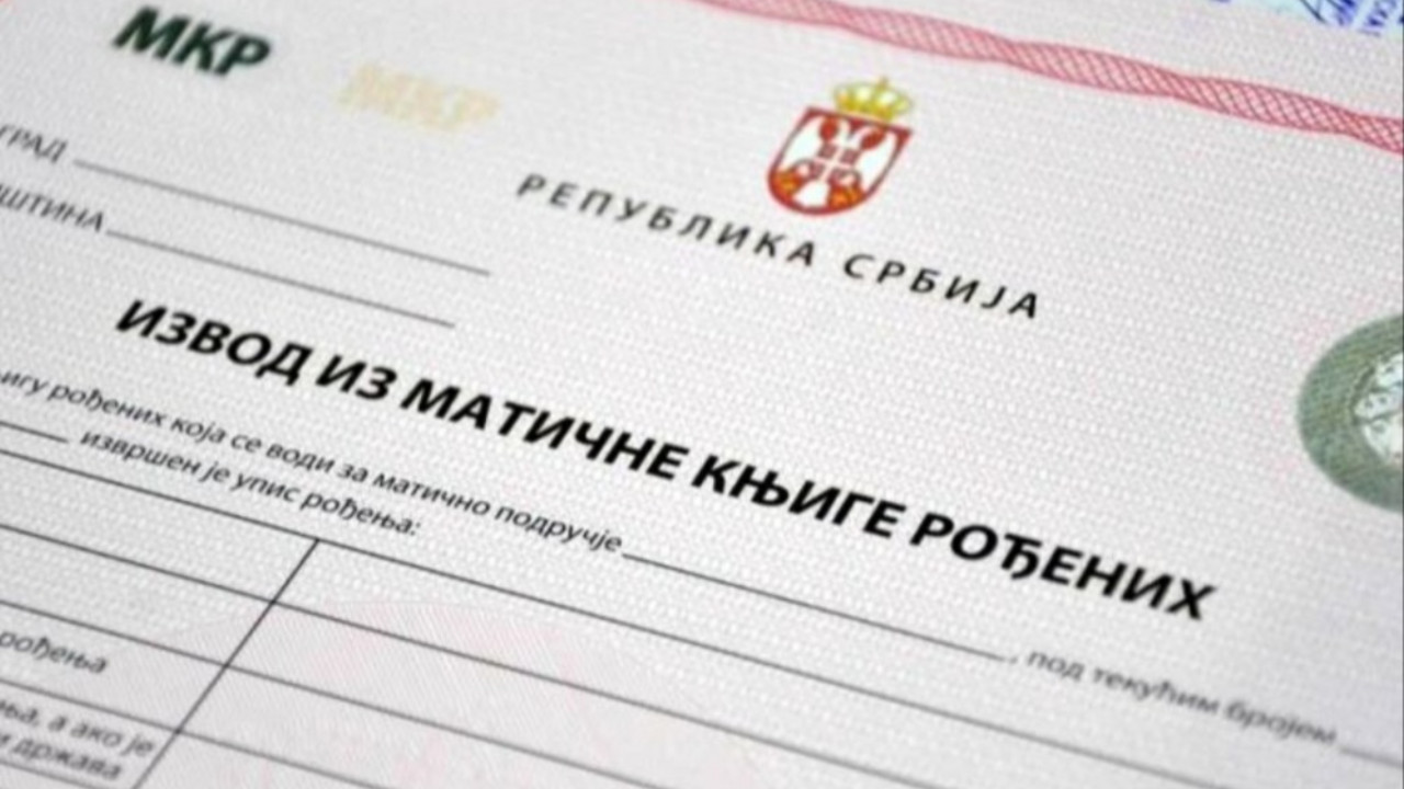 Izvod iz matične knjige rođenih