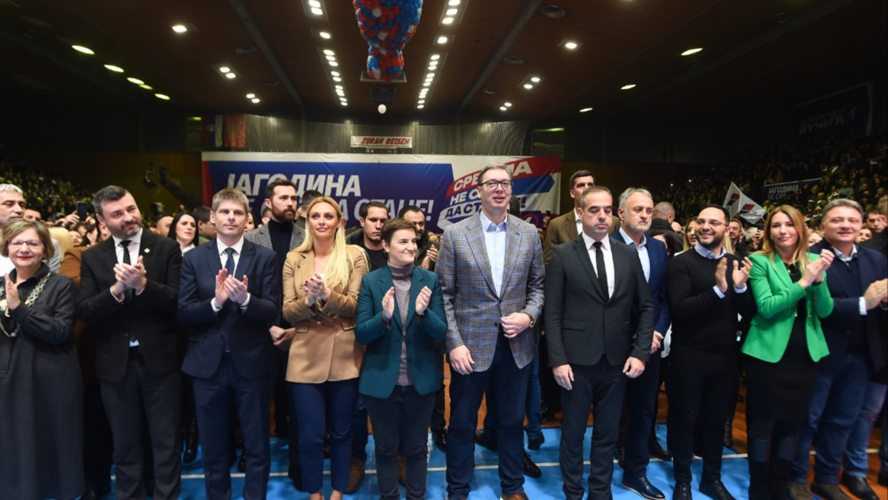 Predizborni miting SNS u Jagodini
