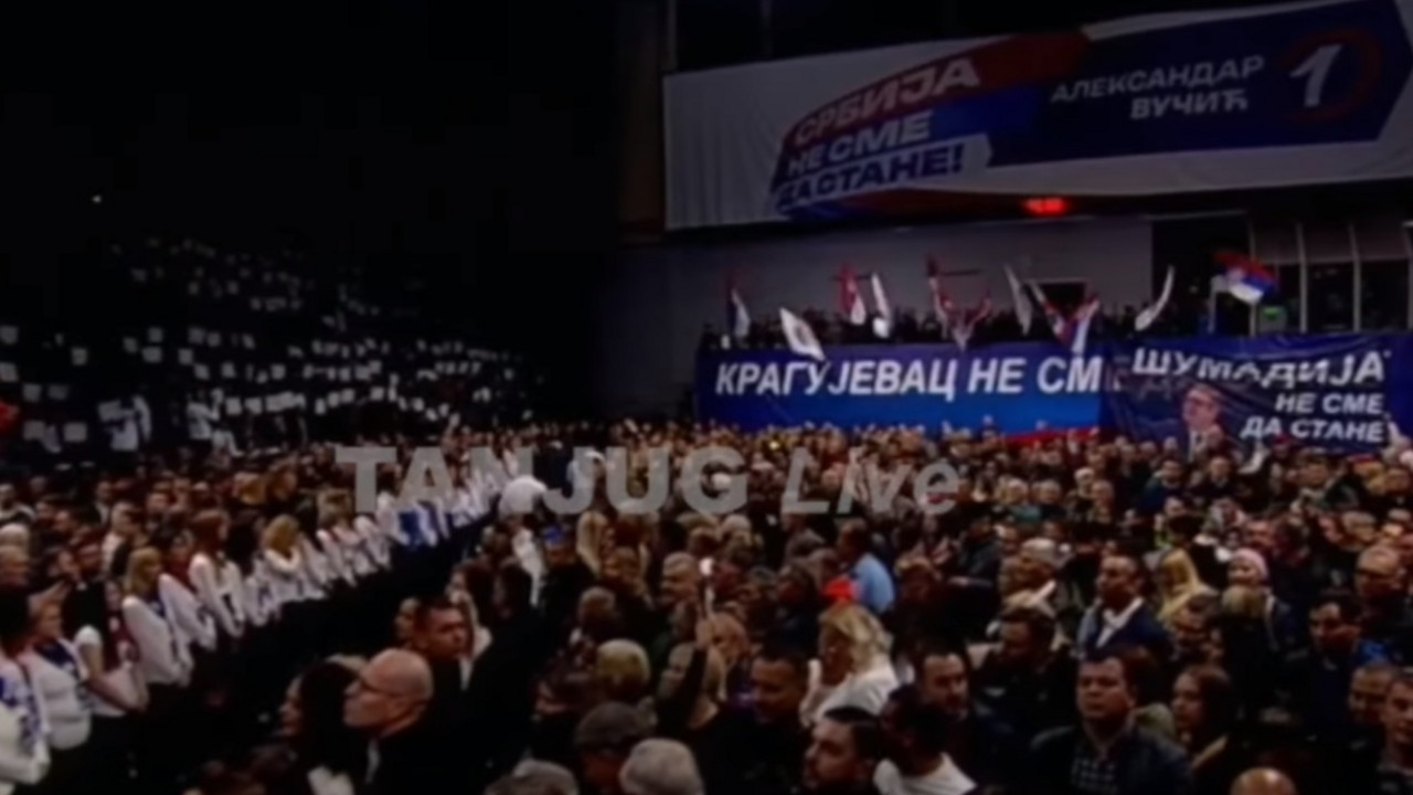 Predizborni miting SNS u Kragujevcu